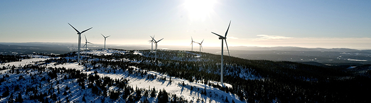 Vestas turbines near Stroemsund in central Sweden, Bliekevare, Sweden